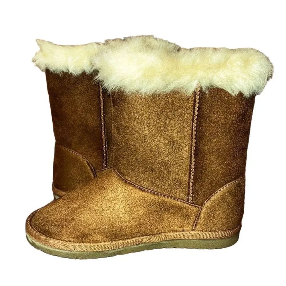 Children’s Place Girls Faux Suede Buckle Detail Booties